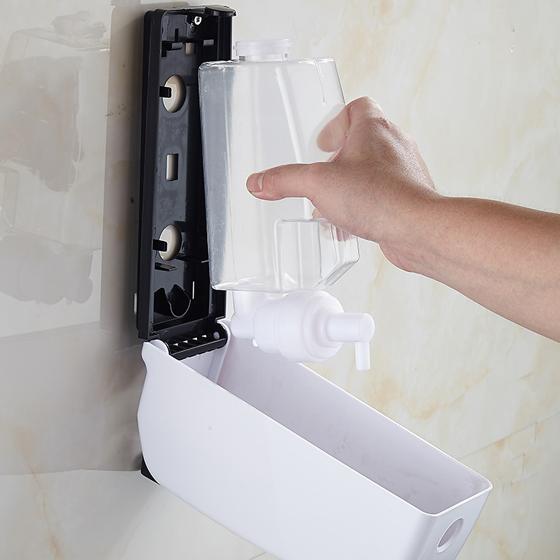 Белый дозатор для жидкого мыла пластиковый 3940 фото 4