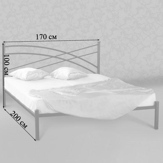 Кровать металлическая 6215 фото 3