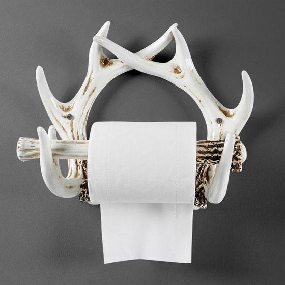 Настенный держатель для туалетной бумаги в белом цвете 3416 фото 2
