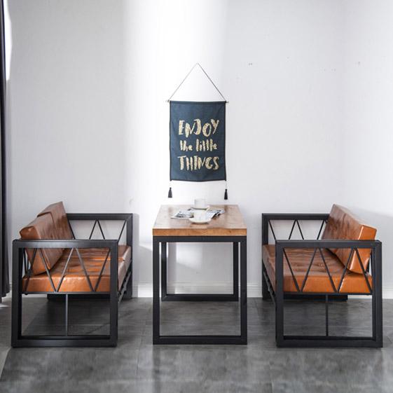 Оранжевый, стильный комплект мебели для ресторанов 61014 фото 2