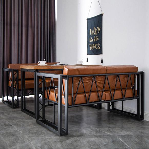 Оранжевый, стильный комплект мебели для ресторанов 61014 фото 3